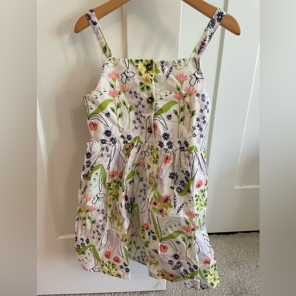 NWT Target Cat & Jack floral dress with bow keyhole back size 5T